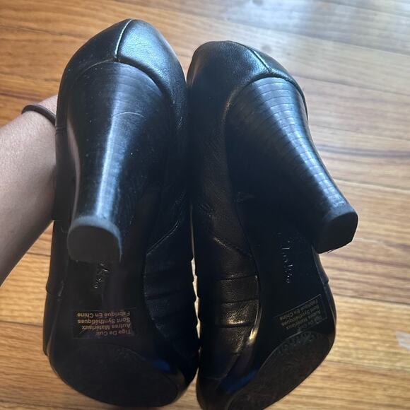 Clarks Artisan Black Leather Side-Zip Shooties 8.5M – Soft Comfort - Picture 7 of 10